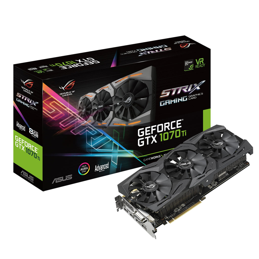 ASUS ROG Strix GTX 1070 Ti Advanced 8GB VR Gaming Card (Renewed)