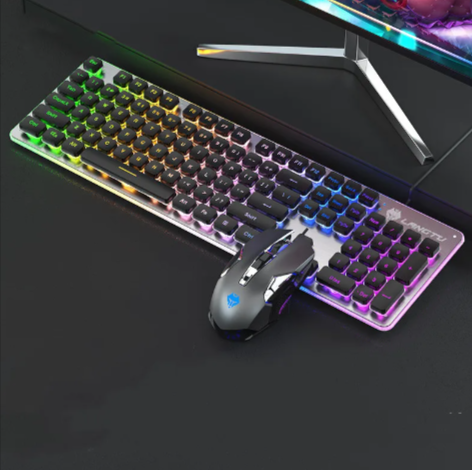 USB Glow Gaming Keyboard – Perfect for Office & Home