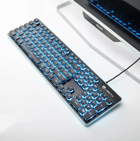 USB Glow Gaming Keyboard – Perfect for Office & Home