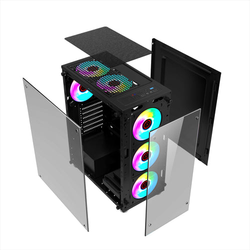 Full-View Tempered Glass Tower