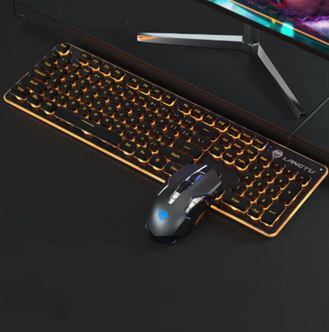 USB Glow Gaming Keyboard – Perfect for Office & Home