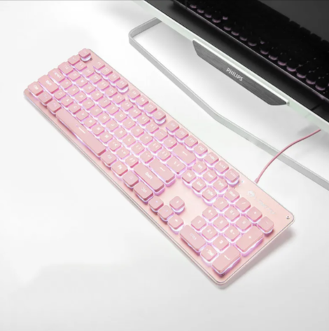 USB Glow Gaming Keyboard – Perfect for Office & Home