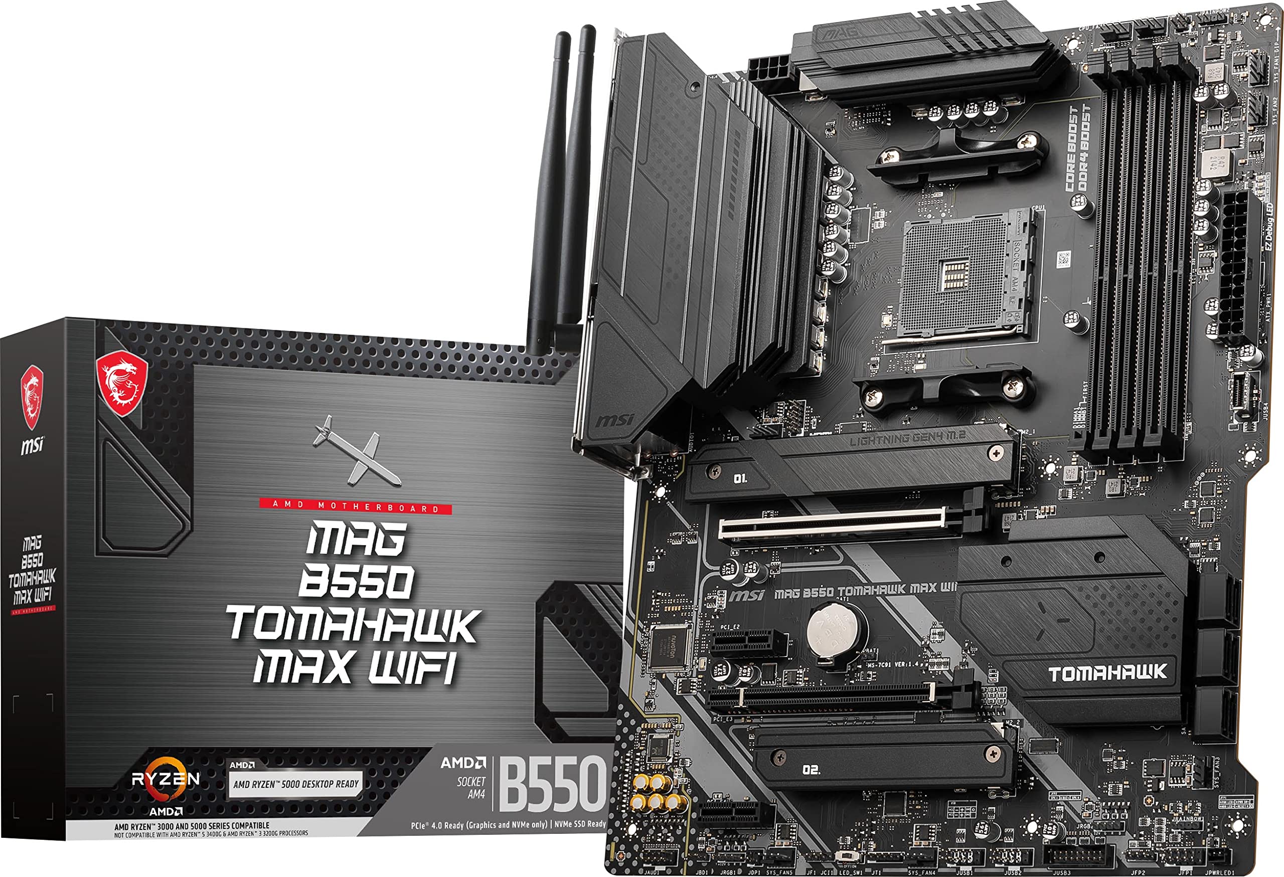MSI MAG B550 Tomahawk MAX Renewed Gaming Motherboard