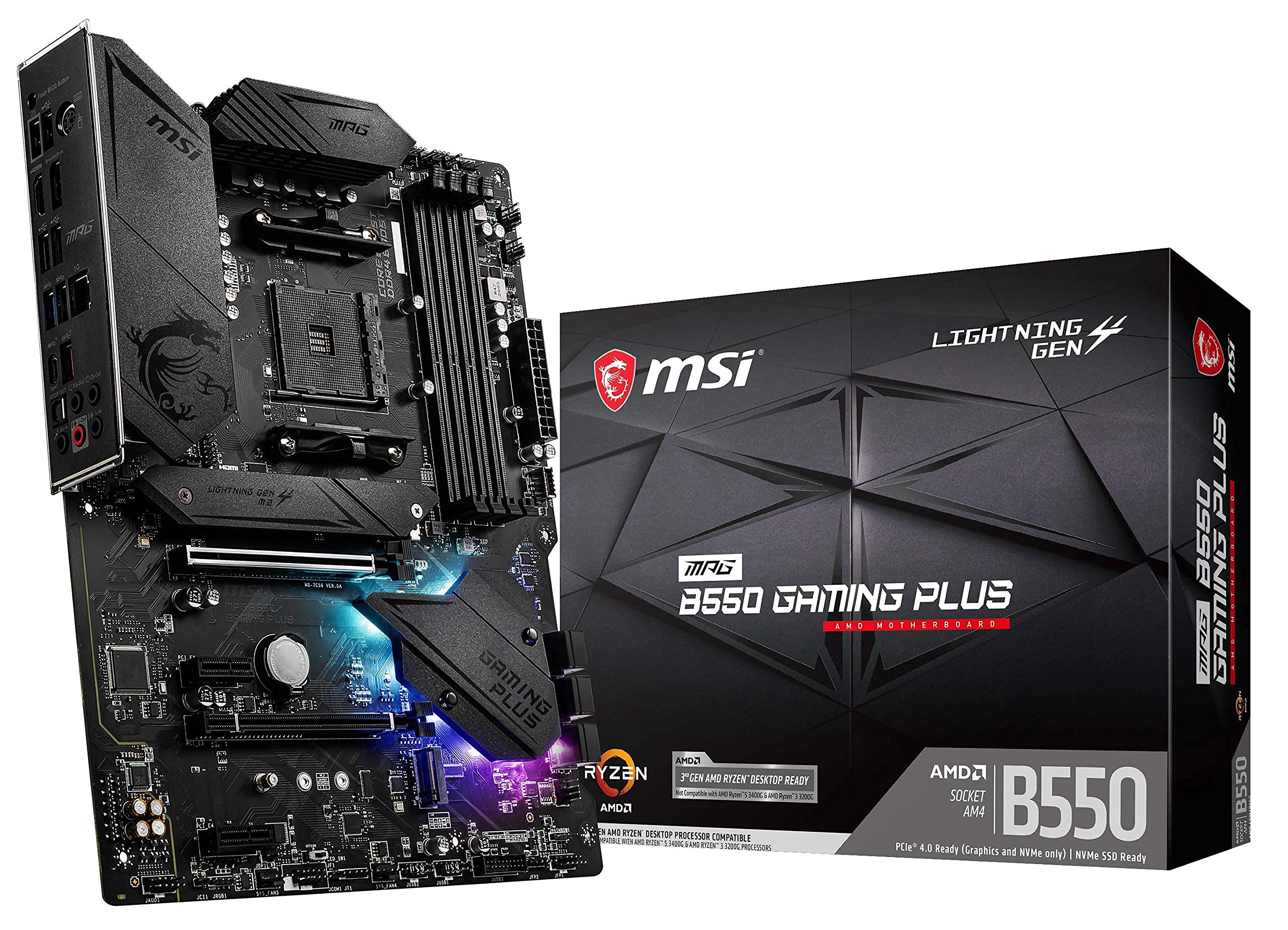 MSI MPG B550 AM4 Gaming Plus ATX Motherboard
